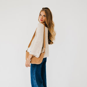 Paige Suede Woven Crossbody-Crossbody-Pretty Simple