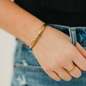 Pop of Sparkle Cuff Bangle - WATERPROOF-Bracelet-Pretty Simple