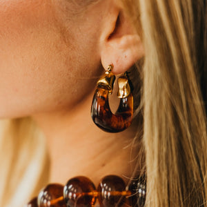Rizzo Resin Chunky Hoops - WATERPROOF