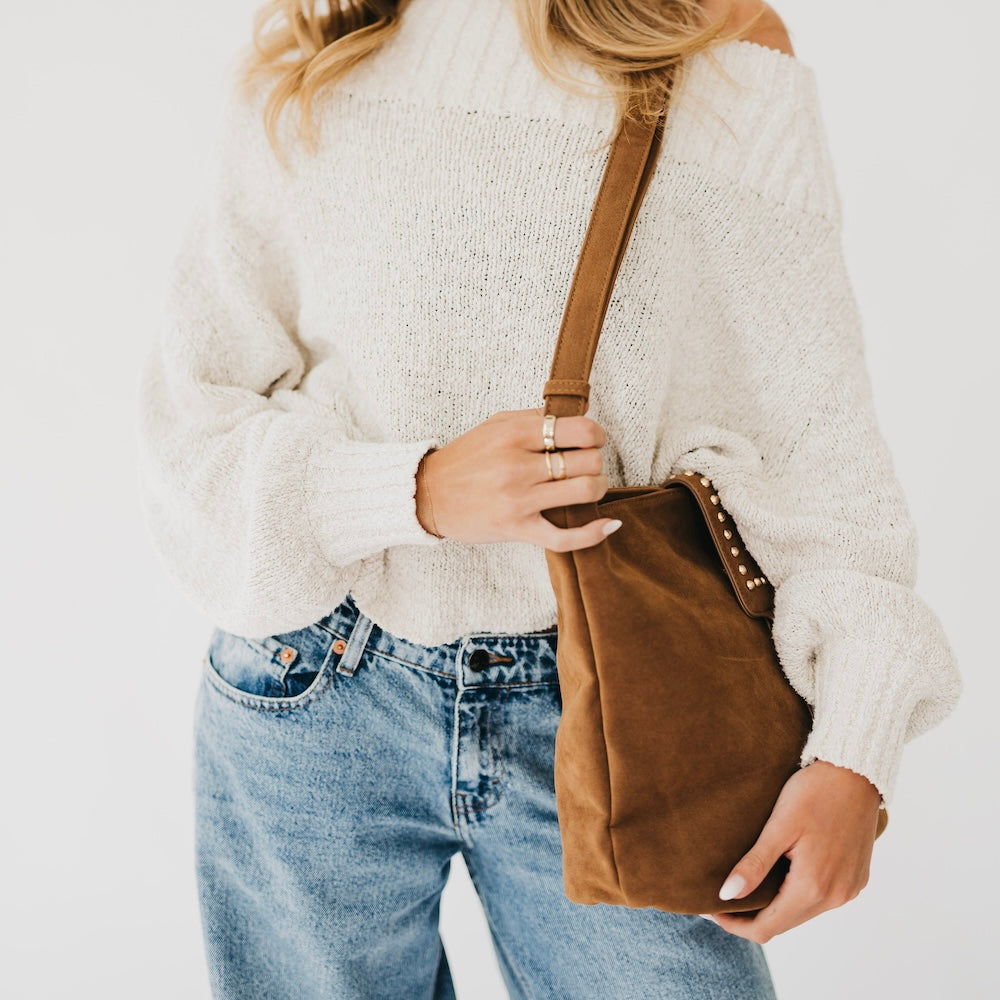 Rosemary Suede Bucket Bag-Shoulder Bag-Pretty Simple