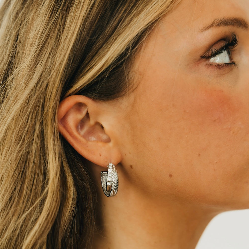 Stardust Hoop Earrings - WATERPROOF-Earrings-Pretty Simple