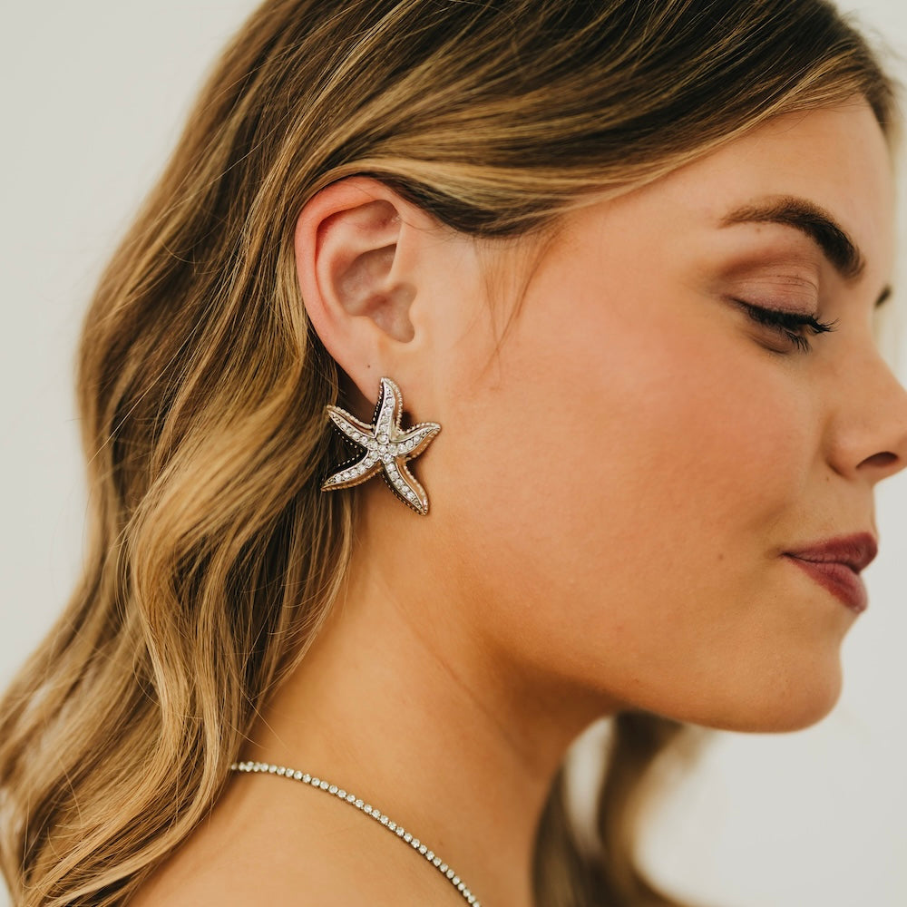 Starfish Earrings - WATERPROOF-Earrings-Pretty Simple