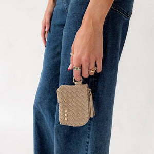 Suede Paris Card Wallet-Wallet-Pretty Simple