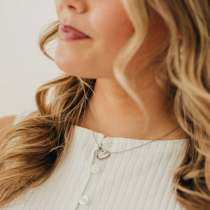 Tangled in Love Heart Necklace - WATERPROOF-Necklace-Pretty Simple