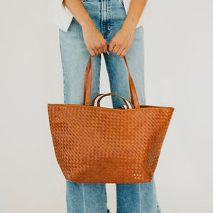Woven Tiffany Organizer Tote Bag-Tote Bag-Pretty Simple
