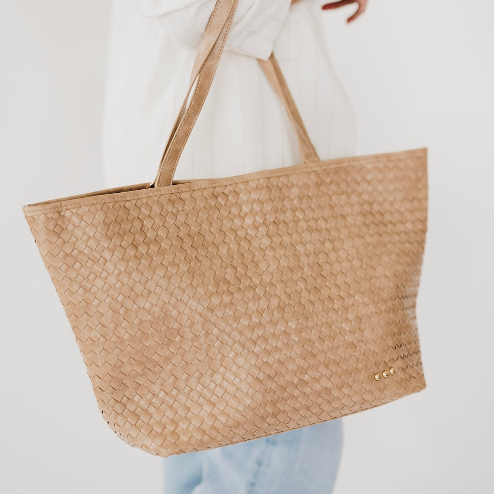 Woven Tiffany Organizer Tote Bag-Tote Bag-Pretty Simple