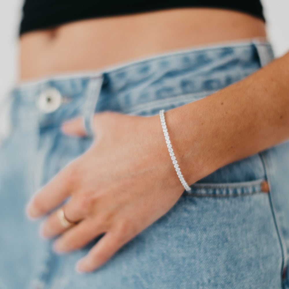 Valentina Tennis Bracelet - WATERPROOF-Bracelet-Pretty Simple