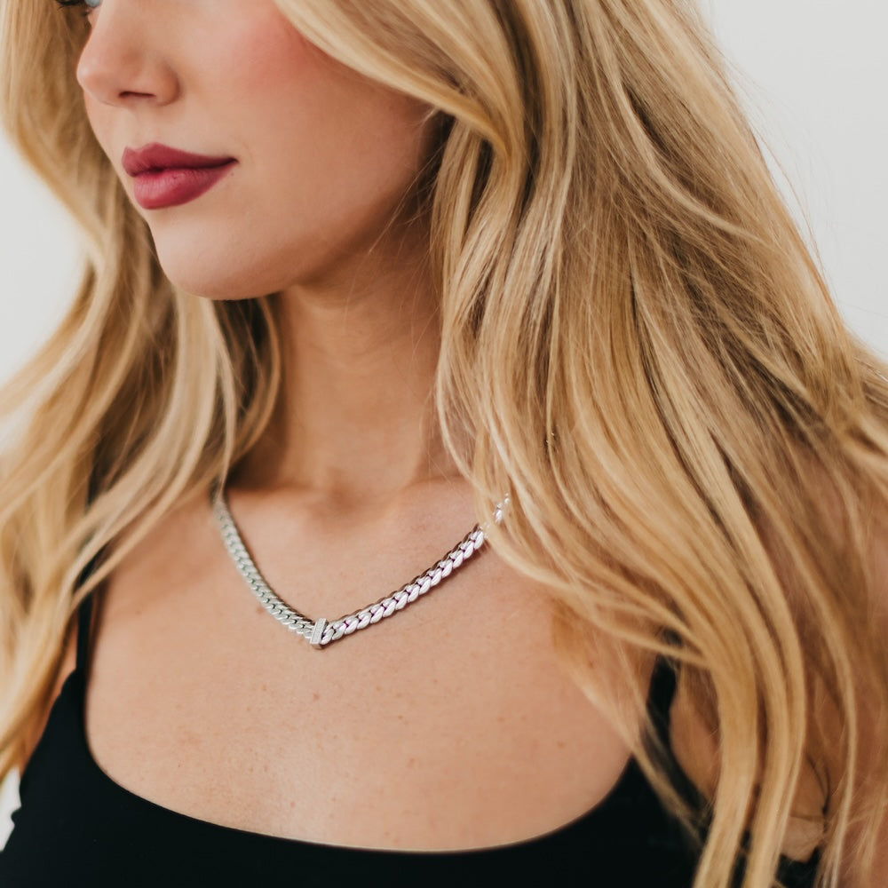 Victoria Diamond V Necklace - WATERPROOF-Necklace-Pretty Simple