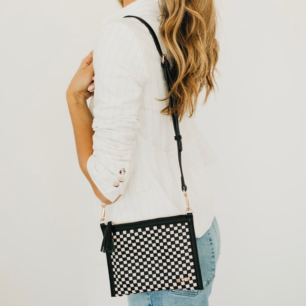 Veda Woven Crossbody and Clutch Bag-Crossbody Bag-Pretty Simple