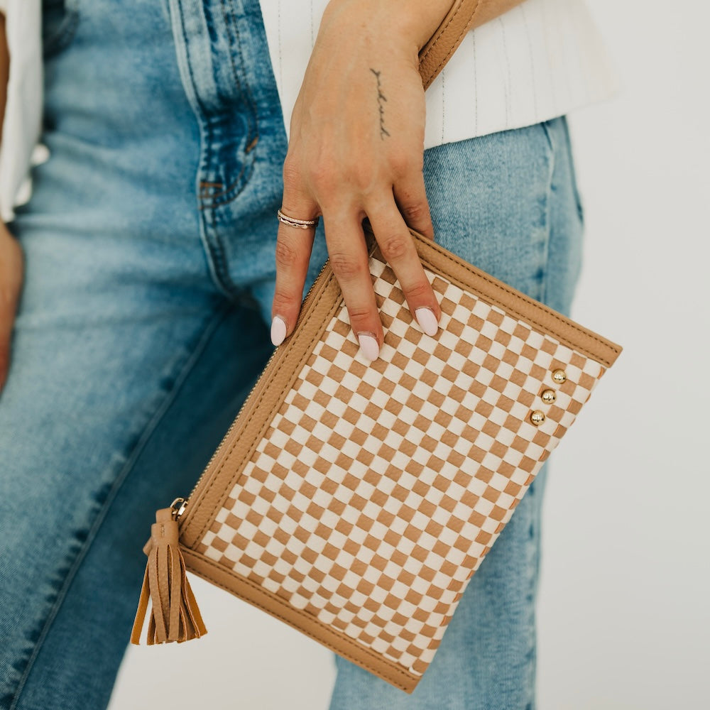 Veda Woven Crossbody and Clutch Bag-Crossbody Bag-Pretty Simple