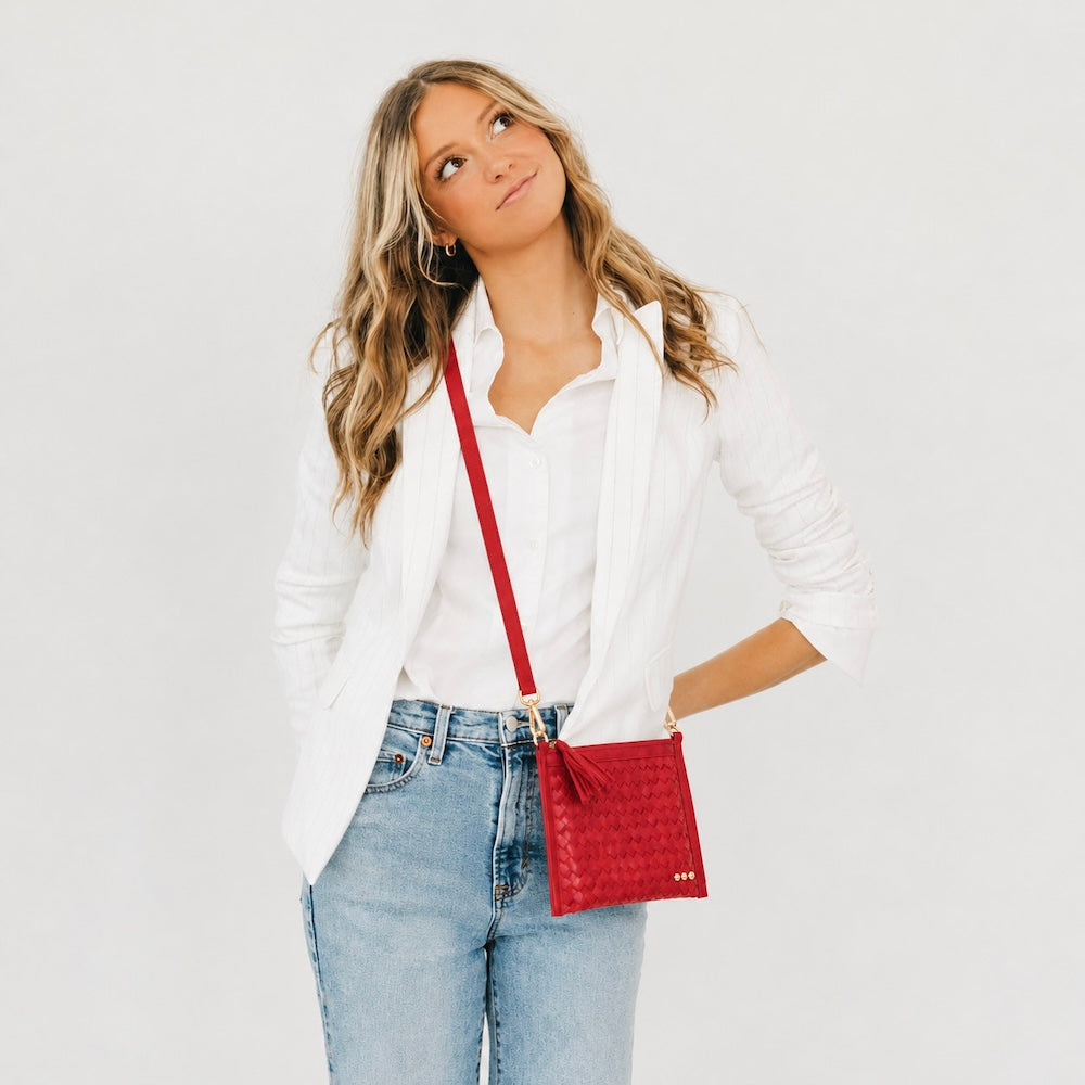 Veda Woven Crossbody and Clutch Bag-Crossbody Bag-Pretty Simple