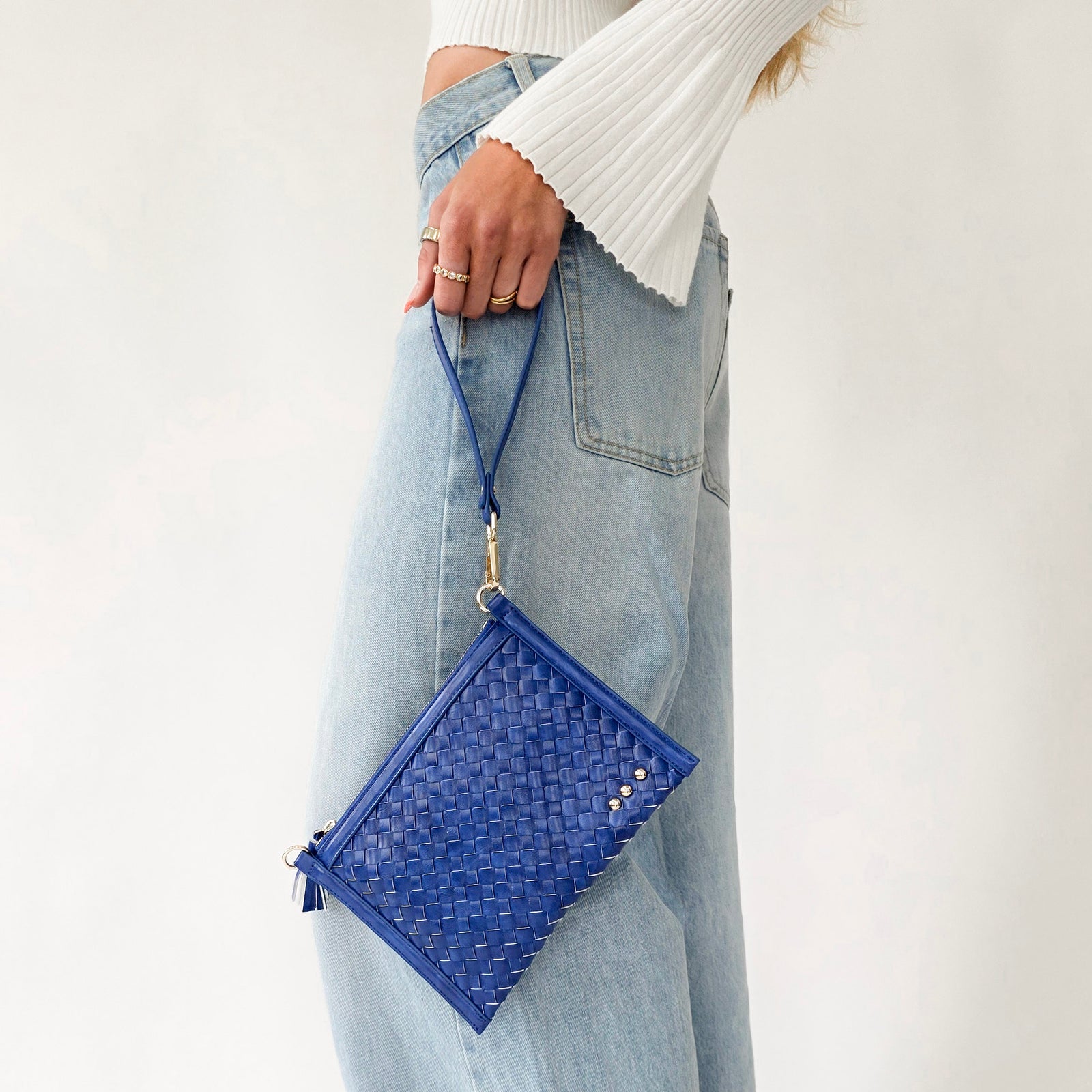 Veda Woven Crossbody and Clutch Bag-Crossbody Bag-Pretty Simple