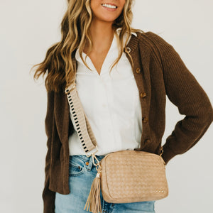 Woven Willow Camera Crossbody Bag-Crossbody Bag-Pretty Simple