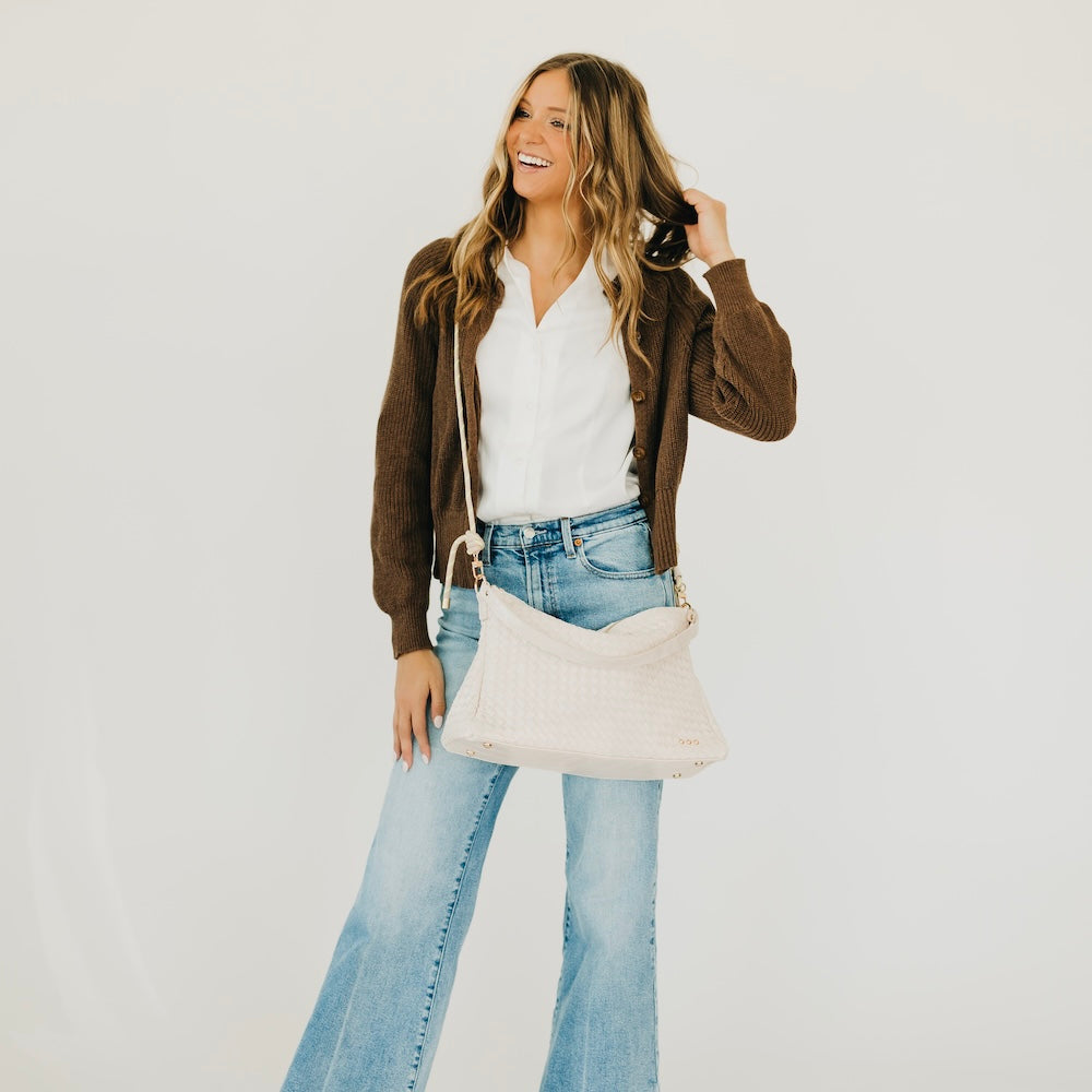 Woven Nikki Slouchy Shoulder Bag-Shoulder Bag-Pretty Simple