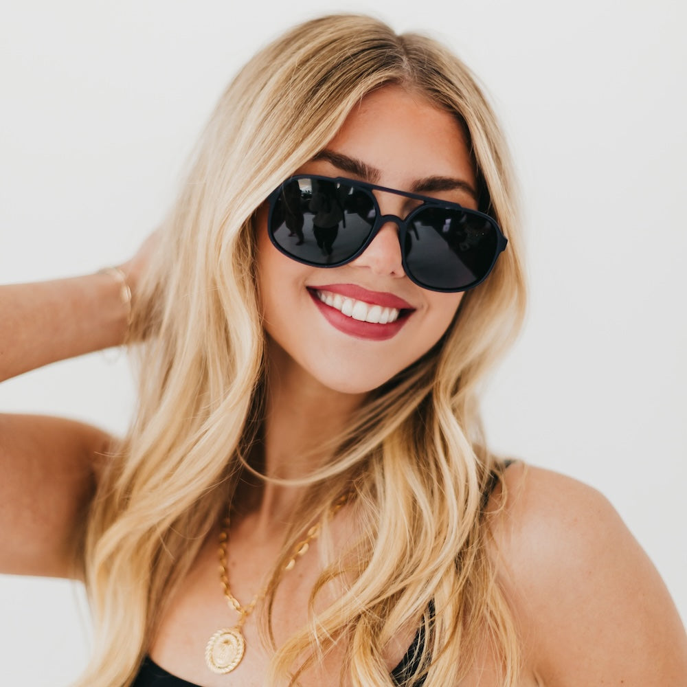 Amber Aviator Sunglasses-Pretty Simple