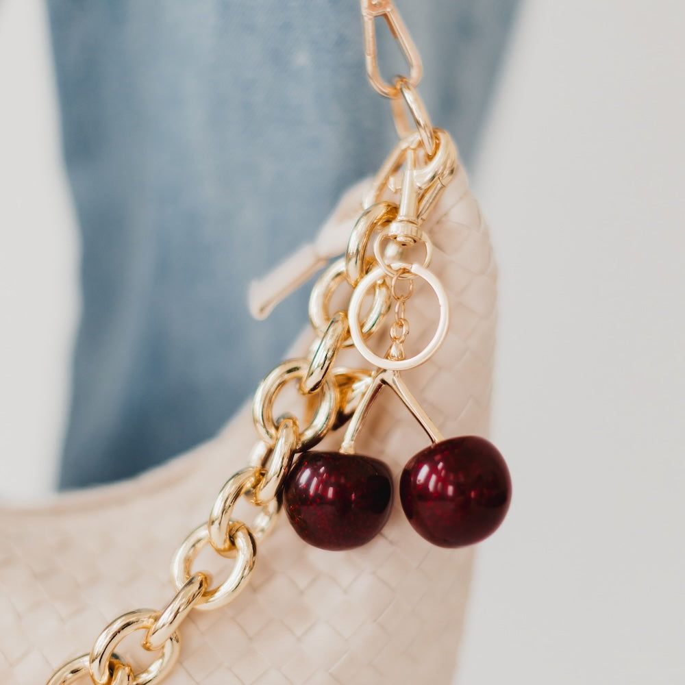 Cherry Bag Charm-Bag Accessories-Pretty Simple