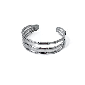 Bamboo Tier Open Bangle Bracelet - WATERPROOF-Bracelet-Pretty Simple