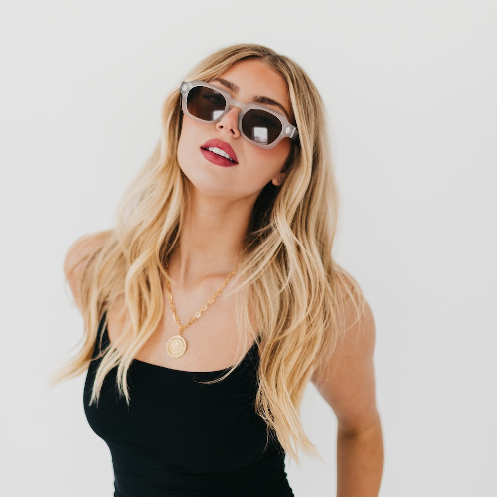 Blocky Square Retro Sunglasses-Pretty Simple