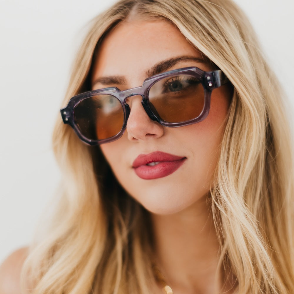 Blocky Square Retro Sunglasses-Pretty Simple