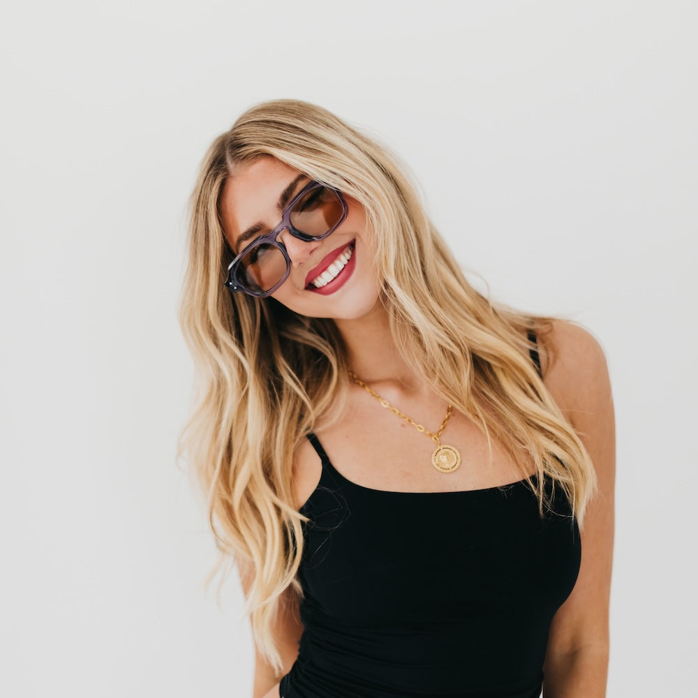 Blocky Square Retro Sunglasses-Pretty Simple