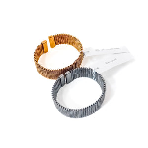 Braided Mesh Cuff Bracelet - WATERPROOF-Bracelet-Pretty Simple