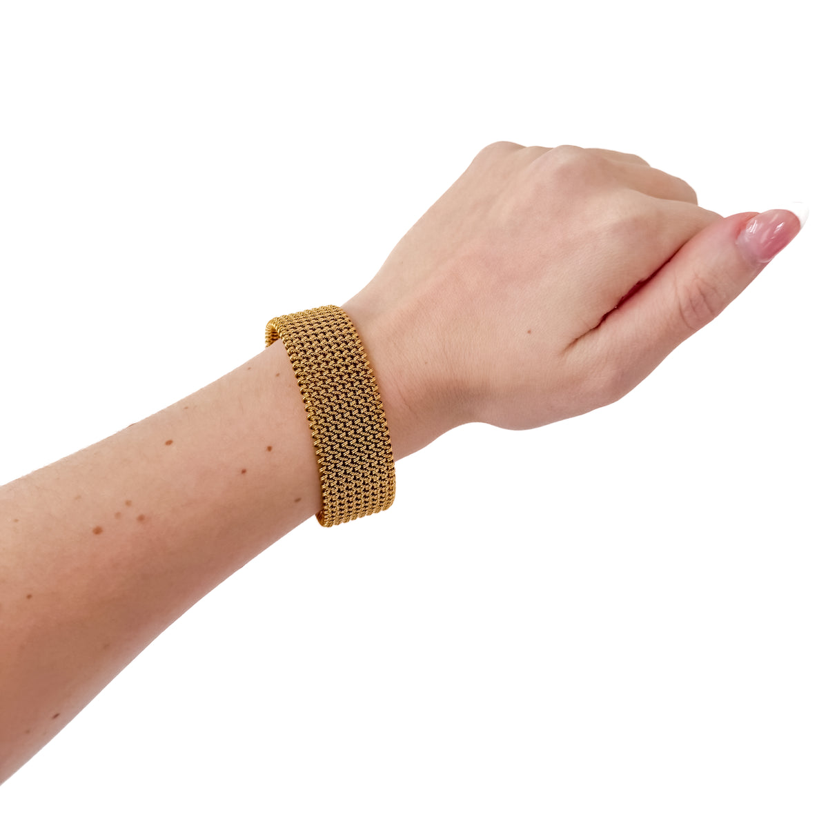 Braided Mesh Cuff Bracelet - WATERPROOF-Bracelet-Pretty Simple