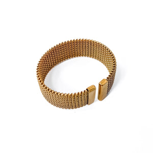 Braided Mesh Cuff Bracelet - WATERPROOF-Bracelet-Pretty Simple