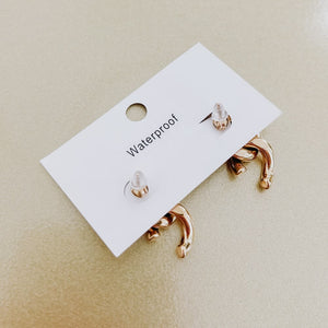 Broken Chain Link Earrings - WATERPROOF-Pretty Simple