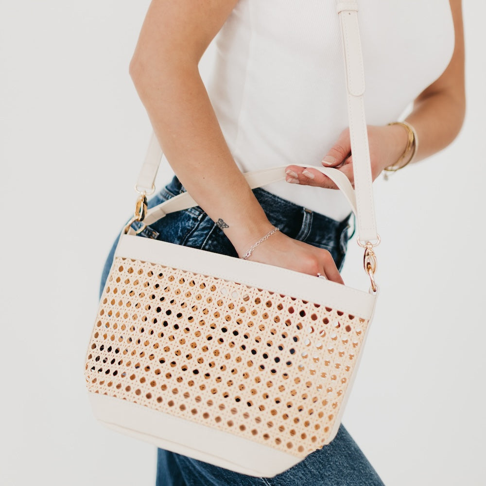 Bryce Woven Bucket Bag-Tote Bag-Pretty Simple