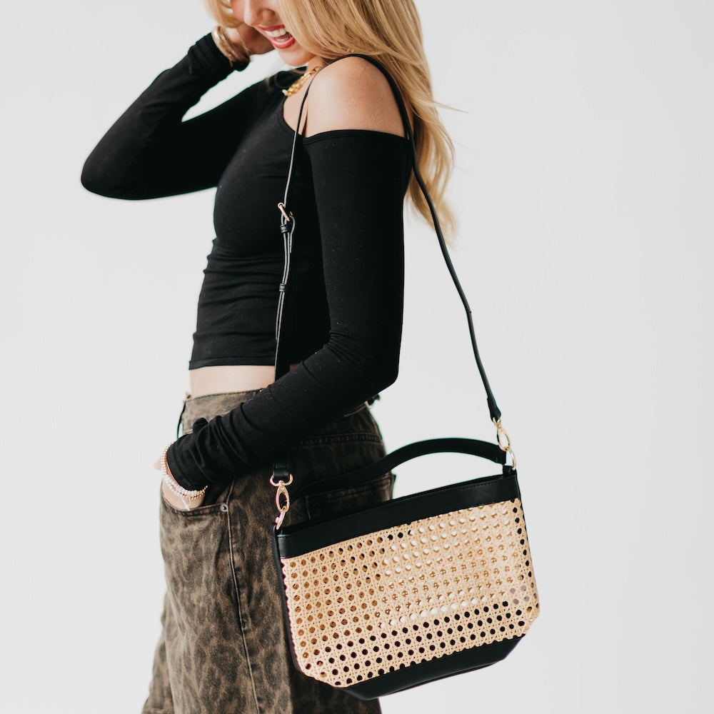 Bryce Woven Bucket Bag-Tote Bag-Pretty Simple