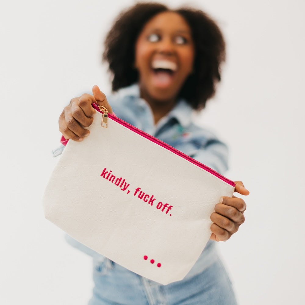 Canvas Catch All Pouch-Bag Accessories-Pretty Simple