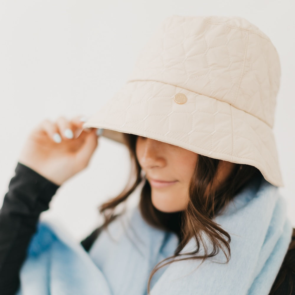 Chiara Quilted Bucket Hat Wholesale - Pretty Simple Wholesale