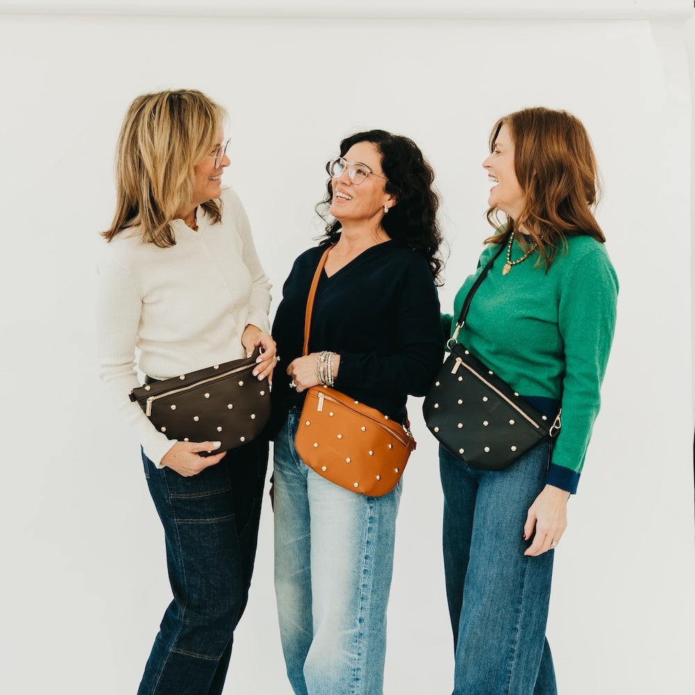 Chic Gold Studded Westlyn Bum Bag-Bum Bag-Pretty Simple