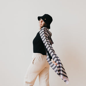 Cold Morning Houndstooth Scarf