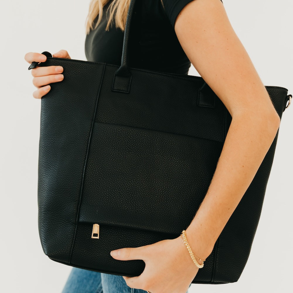 Courtney Checkered Tote-Tote Bag-Pretty Simple