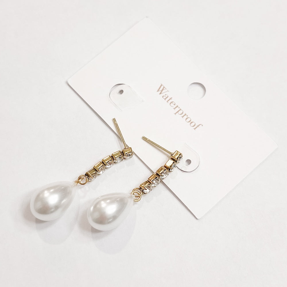 Crane Diamond Pearl Earrings WATERPROOF Wholesale-Earrings-Pretty Simple
