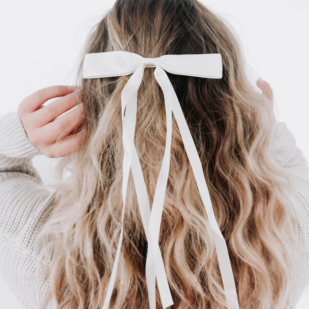 Dahlia Dainty Hair Bow Clip-Pretty Simple