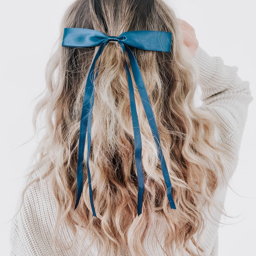 Dahlia Dainty Hair Bow Clip-Pretty Simple