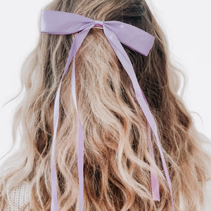 Dahlia Dainty Hair Bow Clip-Pretty Simple