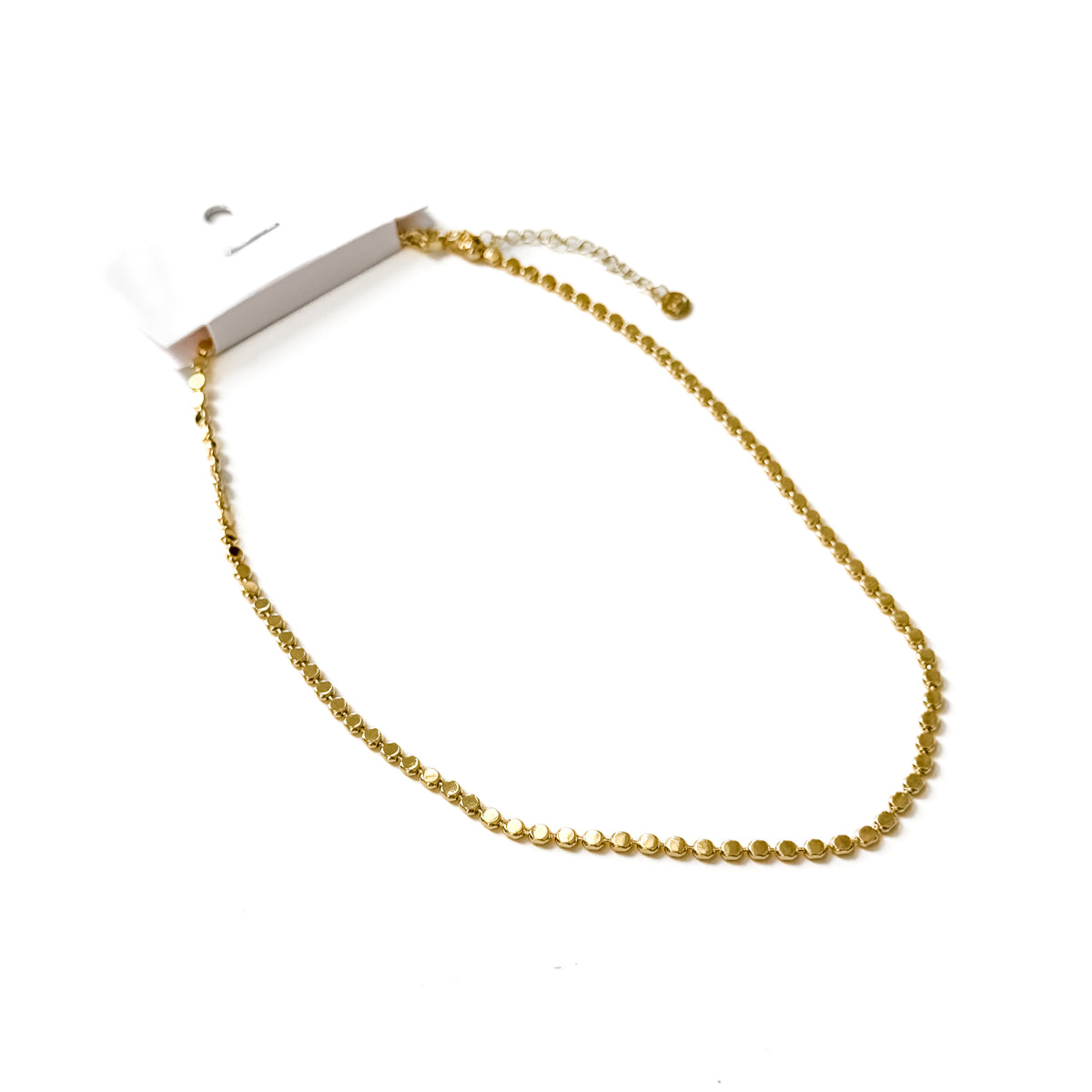 Dakota Disc Chain Necklace - WATERPROOF-Necklace-Pretty Simple