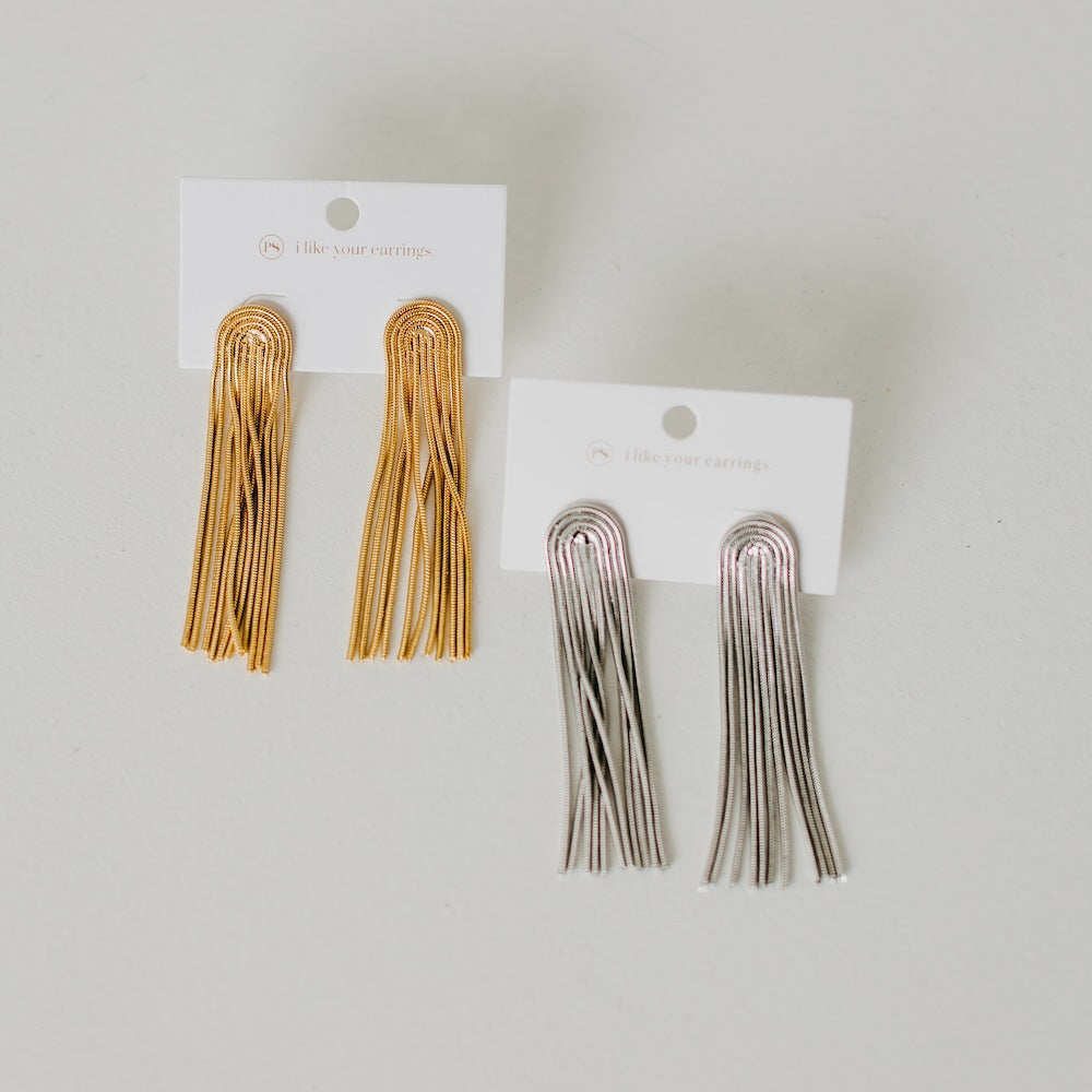 Dazzling Tassel Earrings - WATERPROOF-Earrings-Pretty Simple