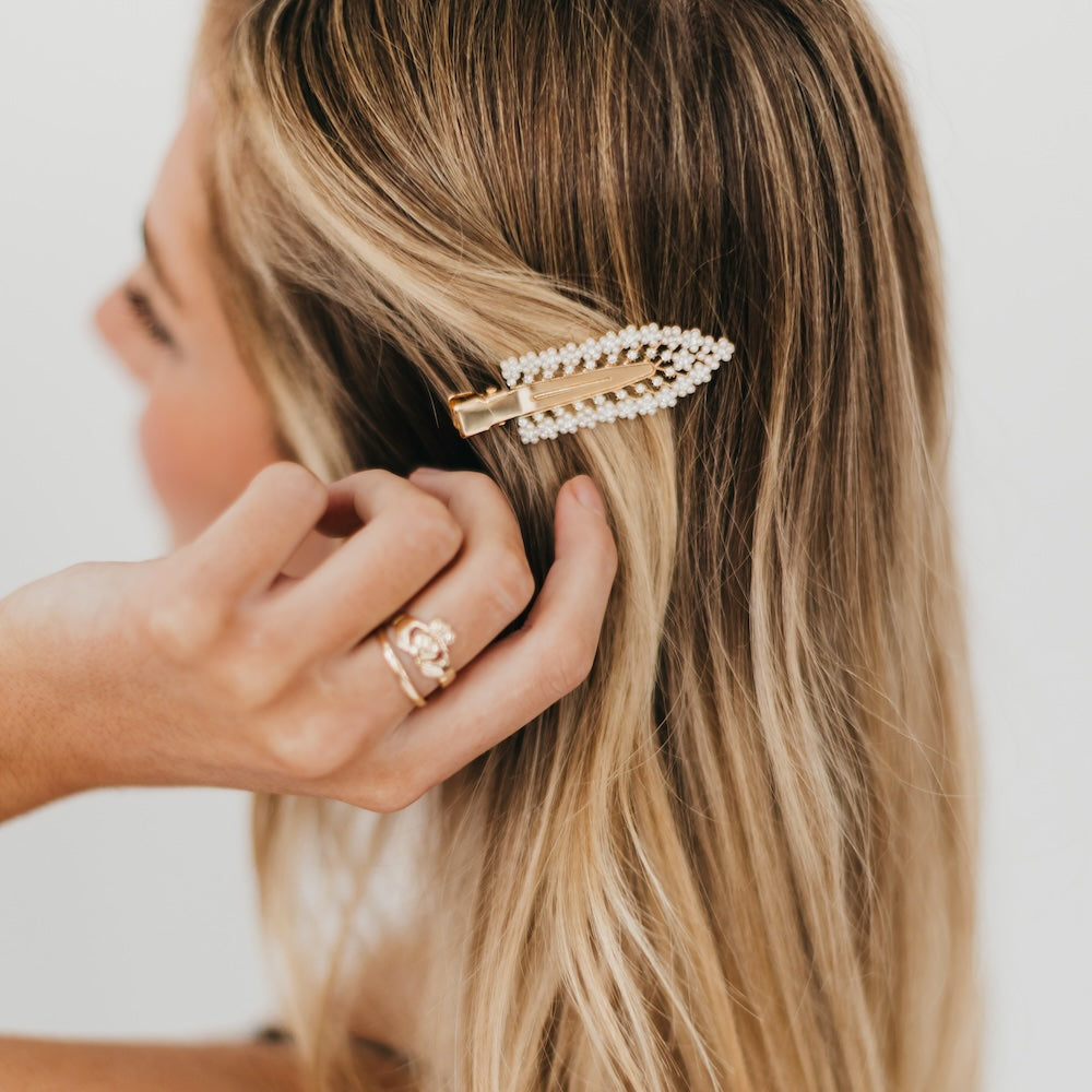 Pearl & Diamond Beauty Hair Clip Wholesale-Hair Clip-Pretty Simple
