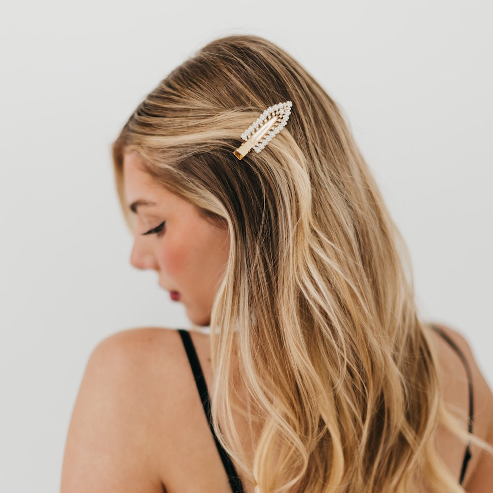 Pearl & Diamond Beauty Hair Clip Wholesale-Hair Clip-Pretty Simple