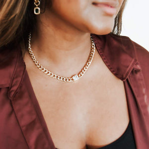Diamond Chain Necklace *WATERPROOF*-Necklace-Pretty Simple Wholesale