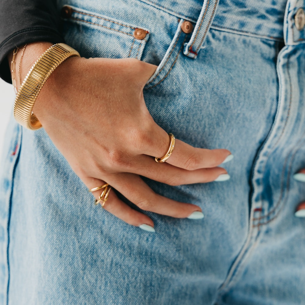 Diamond Studded Ring - WATERPROOF-Ring-Pretty Simple