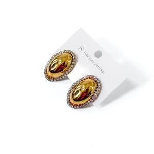 Franny Oval Earrings - WATERPROOF-Earrings-Pretty Simple