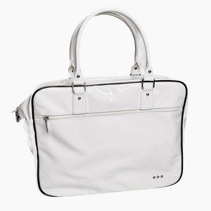 Hadley Patent Weekender Tote with Trolly Sleeve-Pretty Simple