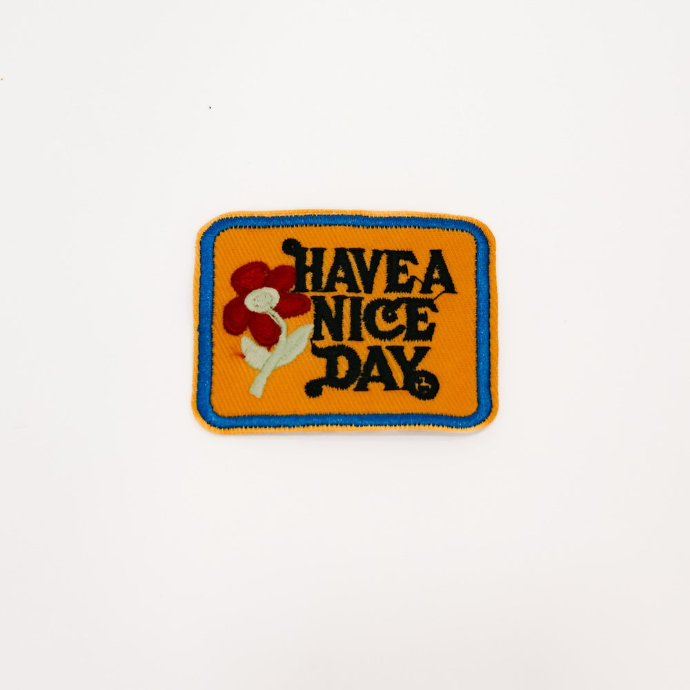 Have A Nice Day Iron On Patch-Pretty Simple