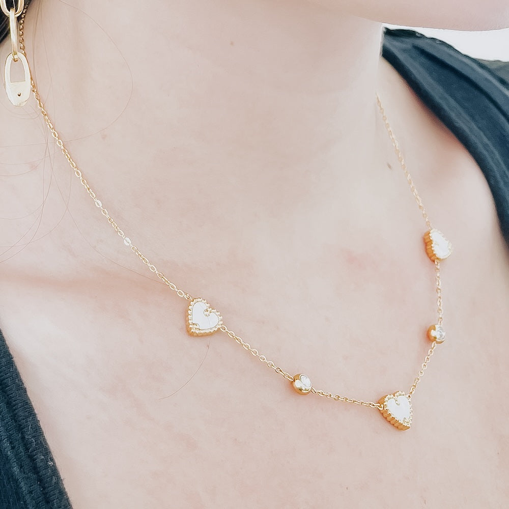 Heart's Desire Diamond Necklace - WATERPROOF-Pretty Simple