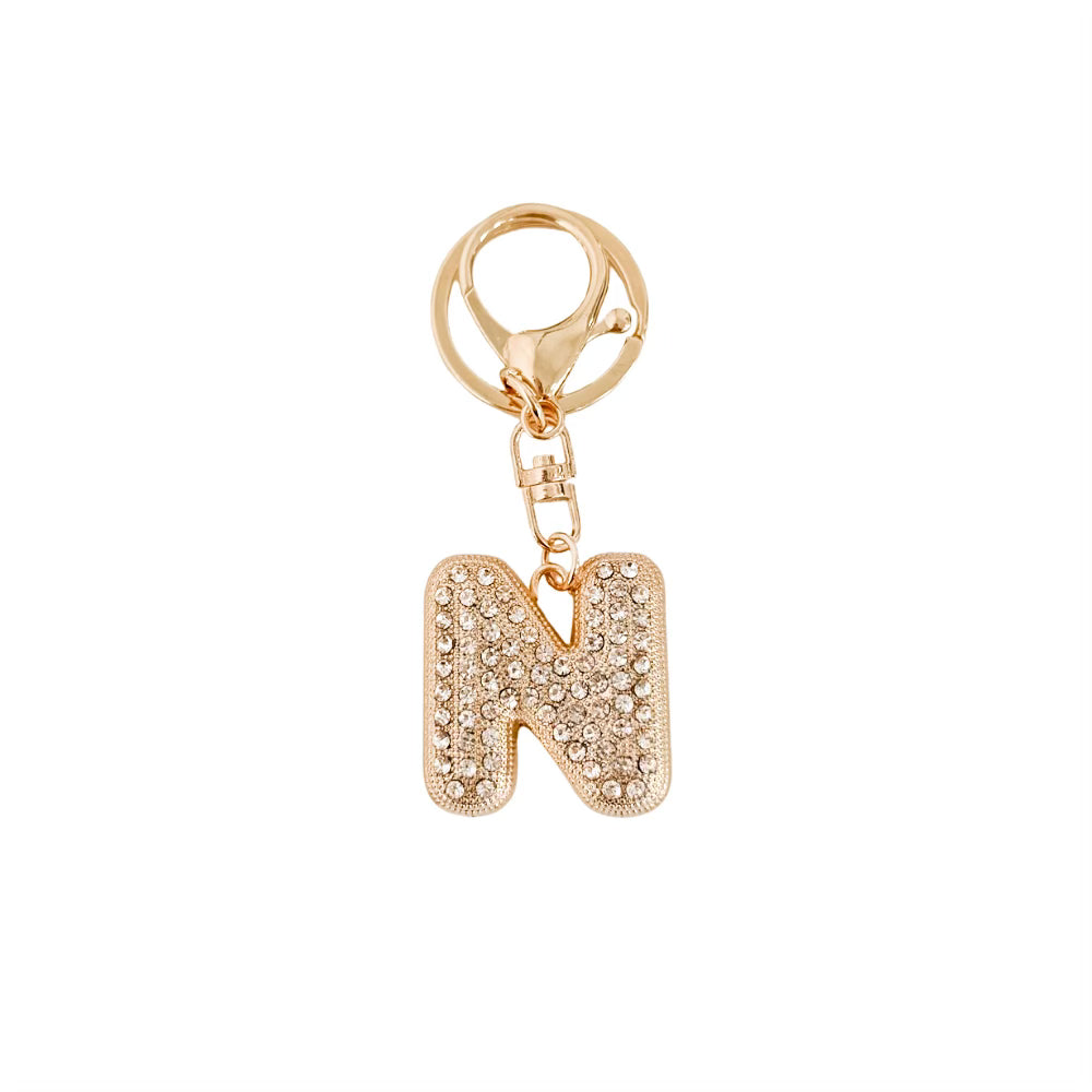 Diamond Initial Bag Charm-Bag Accessories-Pretty Simple